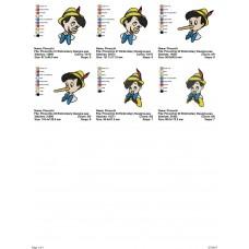 Package 3 Pinocchio 01 Embroidery Designs